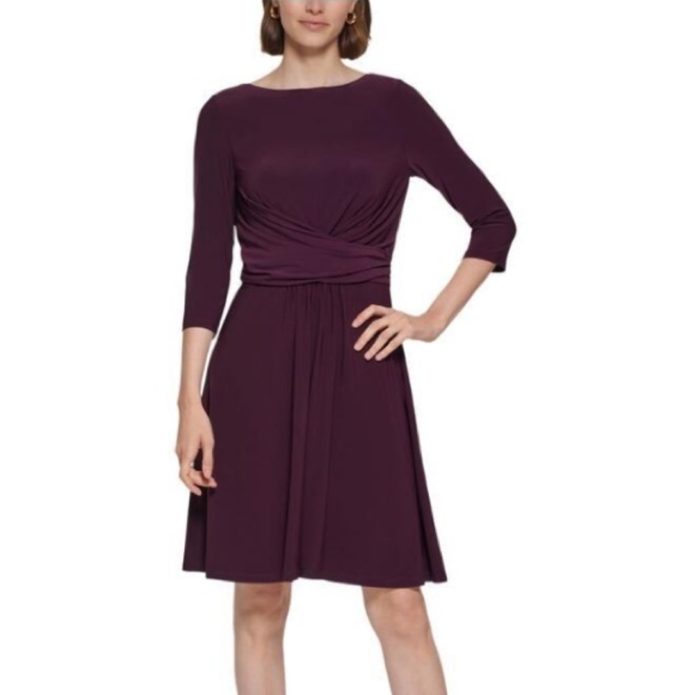 Tommy Hilfiger Fit and Flare Purple Women's Dress Sz 12P
